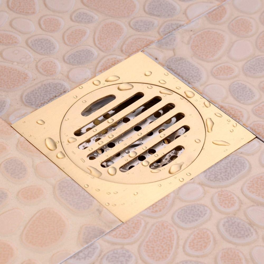 Anti-odor Floor Drains Brass Bathroom Drainage Convenient Floor Hair Catcher  Laundry Floor
