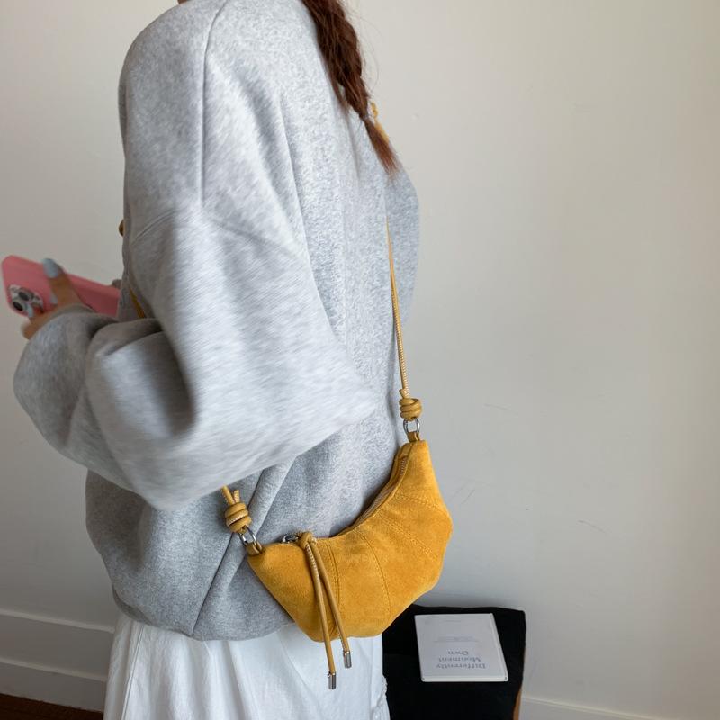 Retro Underarm Small Bag, Women's Croissant, Versatile Crossbody Dumpling Bag