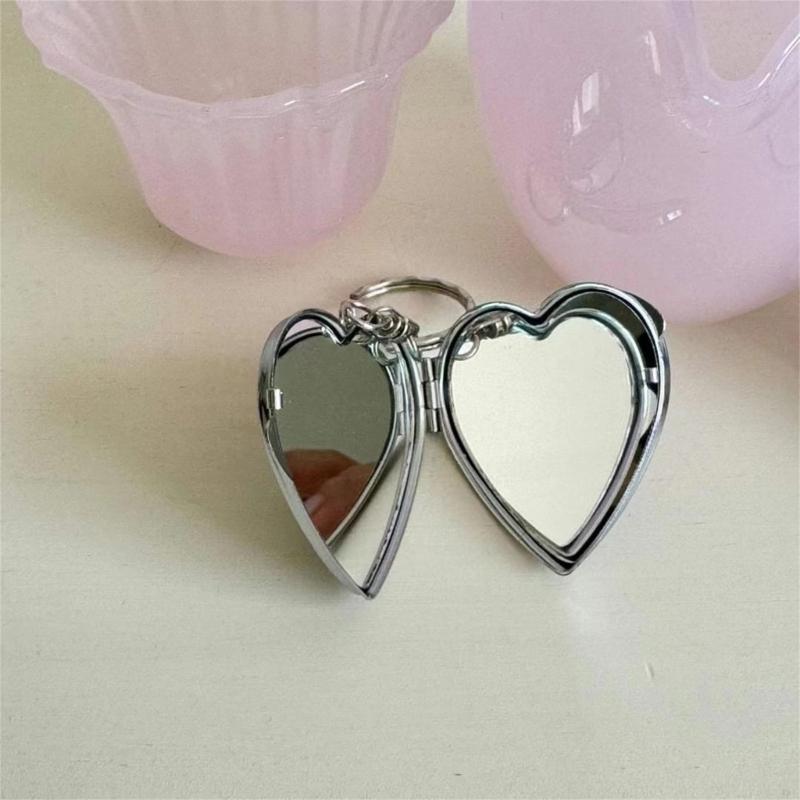 Lovely Bowknot Love Heart Charm Pendant Portable and Sturdy Acrylics Alloy Keychain Accessory for Fashionable Women