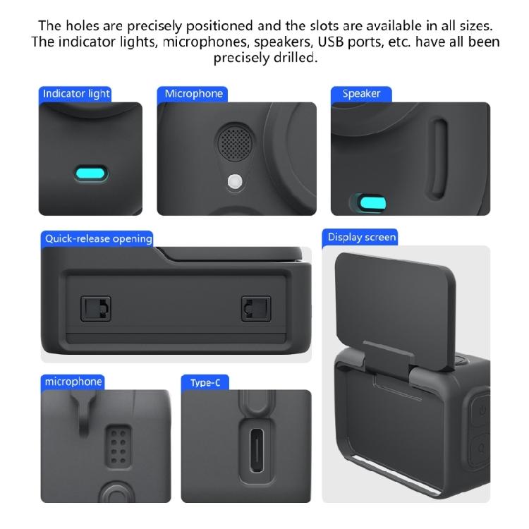 Abrasion Resistant Silicone Case for GO Ultra Action Camera Reinforced Corners Secure Mounting System Portable