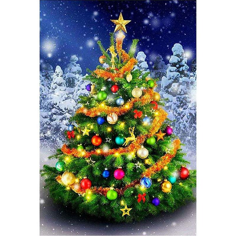 New 5D Diamond Painted Full Diamond Interior Decoration Snowman Santa Diy Painted Round Diamond Handmade
