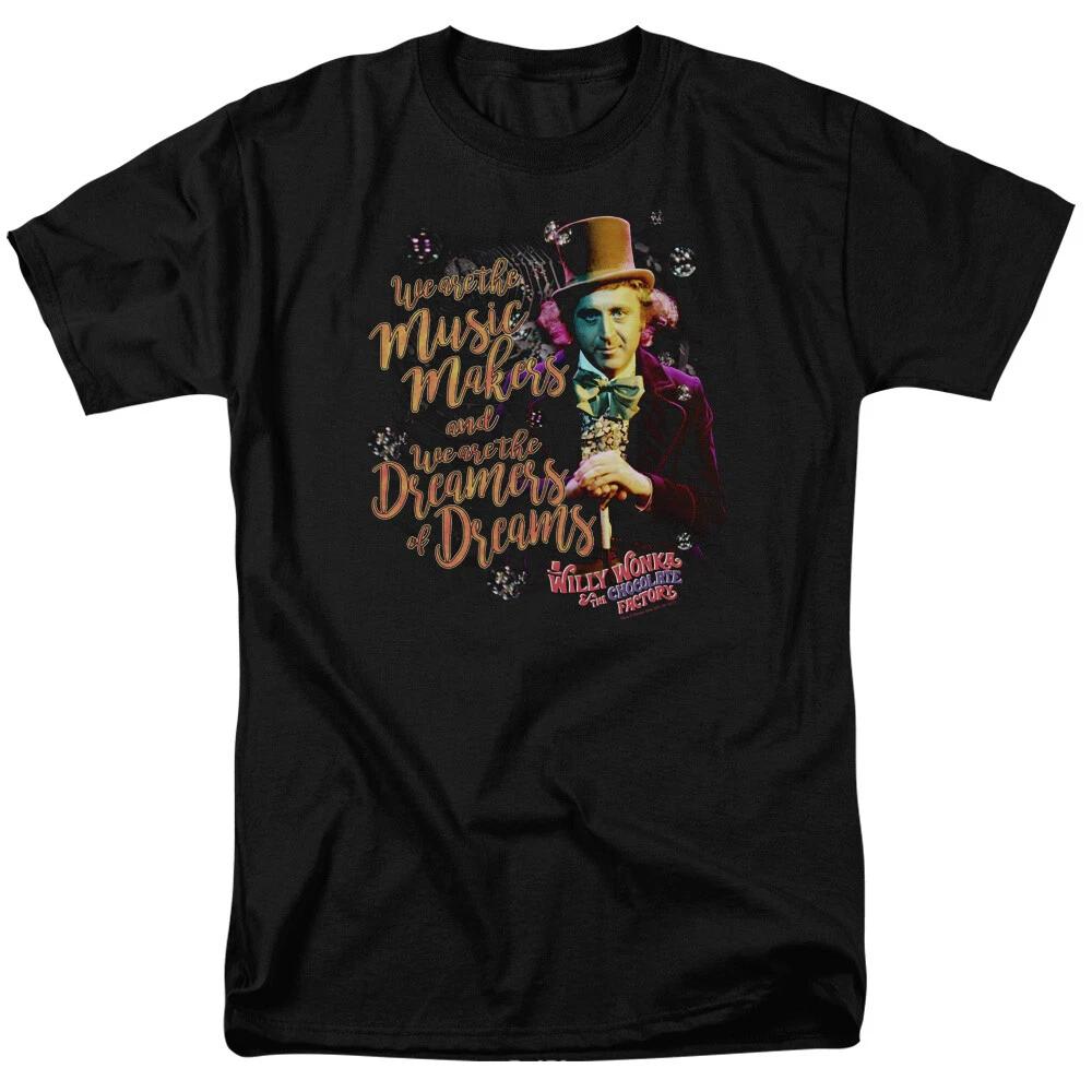

Willy Wonka Music Makers Dreamers Quote Men’s T-Shirt S-5XL Licensed Movie Tee S