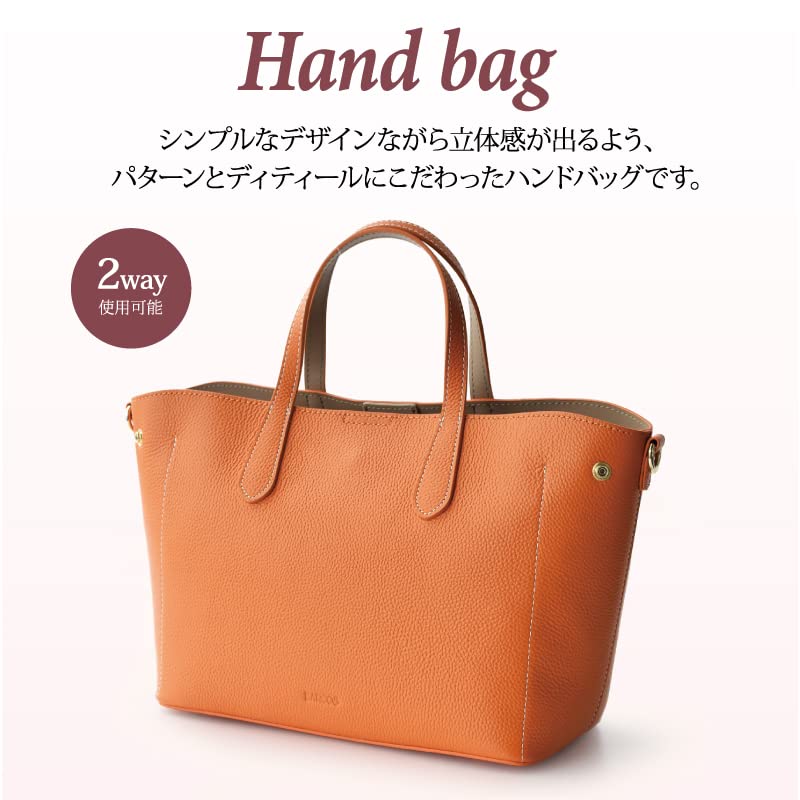 Shrink Leather Handbag Wallet Universal Set ONESIZE [Barcos] & Women's (LIGHT GRAY)