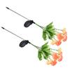 2 Pcs Solar Garden Lights LED Solar Flower Lights for Garden Patio Lawn Yard Pathway