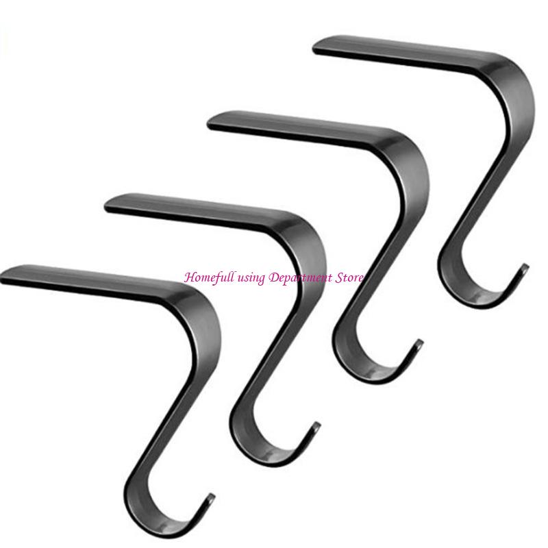 Christmas Stocking Hangers Metal Hanging Hooks for Fireplaces Accessories Mantel Ornaments Holders Party Supplies