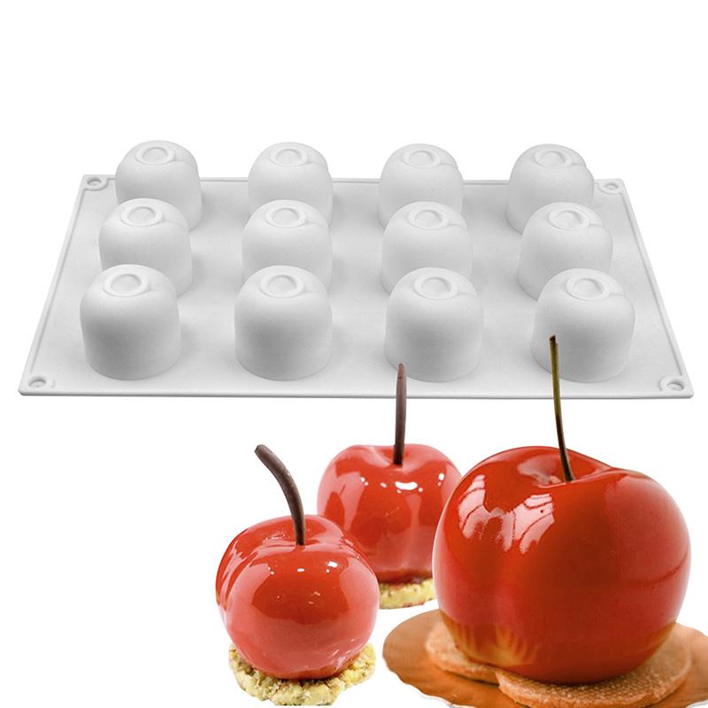 1 Stuks Ananas Peer Perzik Fruit Serie Taart Siliconen Vorm Mango Sinaasappel Bakken Mousse Vorm Aardbei Franse Dessert Mousse Vorm