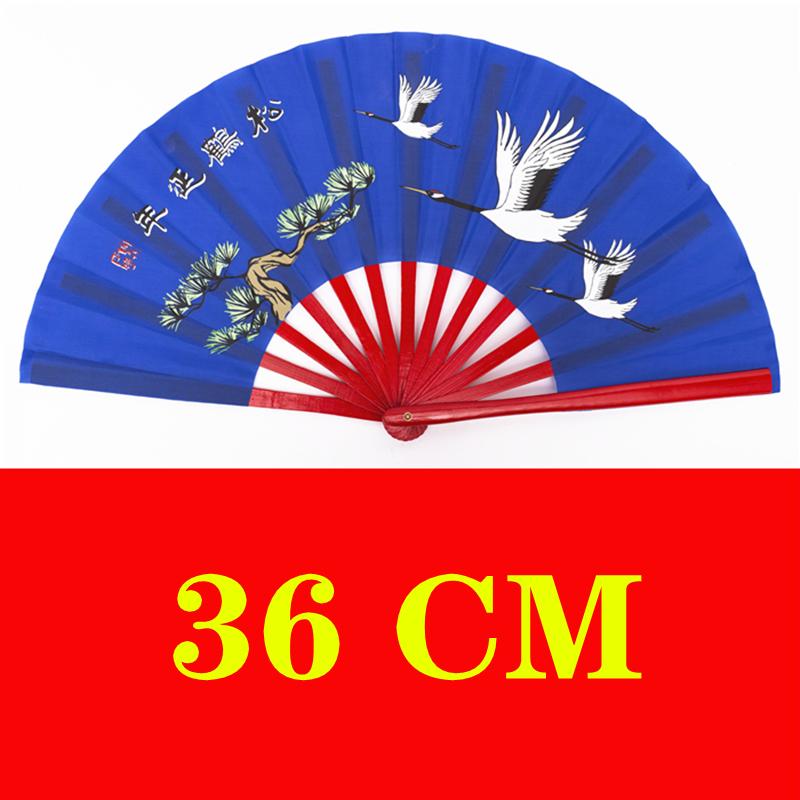 Tai Chi Kung Fu Folding Fan Dragon Crane Martial Arts Exercise Fitness Hand Fan Chinese Classical Dance Performance Ventilador