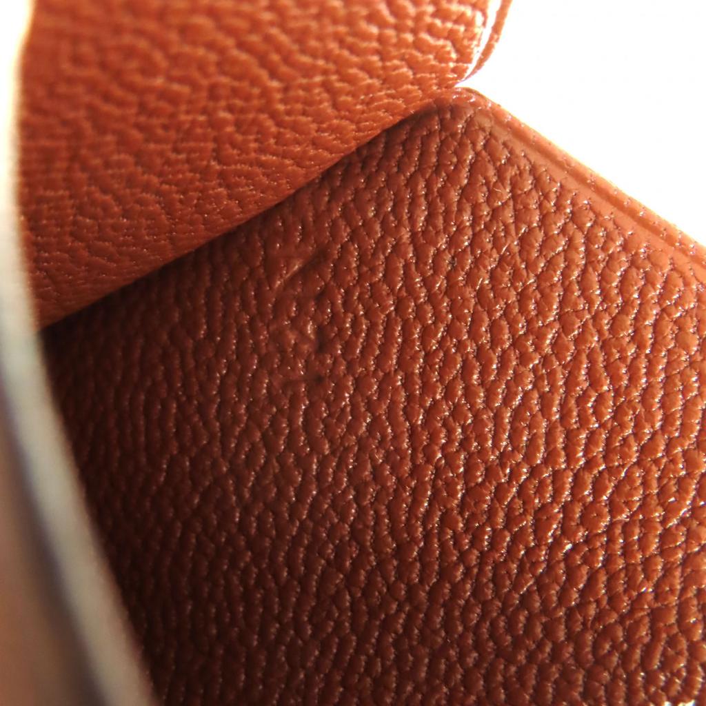 Great HERMES Necklace Brown Leather Women Used