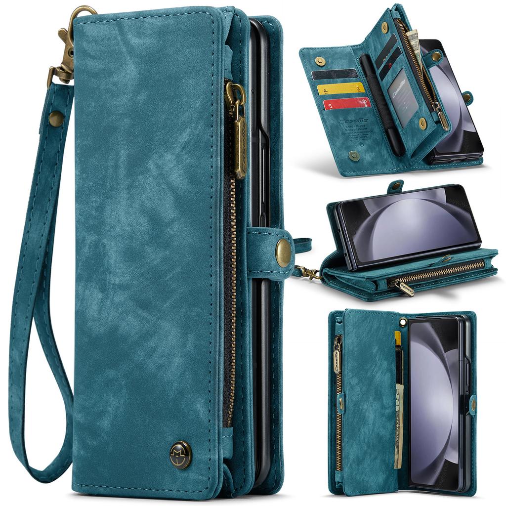 Suitable for Samsung Z Fold 40% Off Foldable Phone Case ZFOLD5 Card Slot Wallet Phone Leather Case Multifunctional