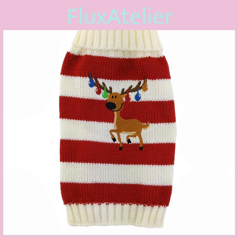 Festlicher Hunde-Pullover mit warmer Wolle für Teacup- und kleine Rassen Saisonale Kleidung