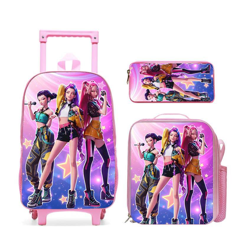 Kpop Witch Hunter Girl Group Schoolbag High Definition Printing Casual Crossing Border Lightweight Tie Rod Backpack One Piece Hair
