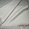 Used New Johnstons 100% Cashmere Large Stole Light Grey Snow
