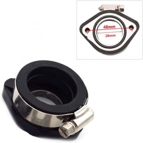 28mm 35mm Carb Carburetor Flange Intake Pipe Adapter Manifold Boot For VM24 Manifold Intake Top Bike Solid