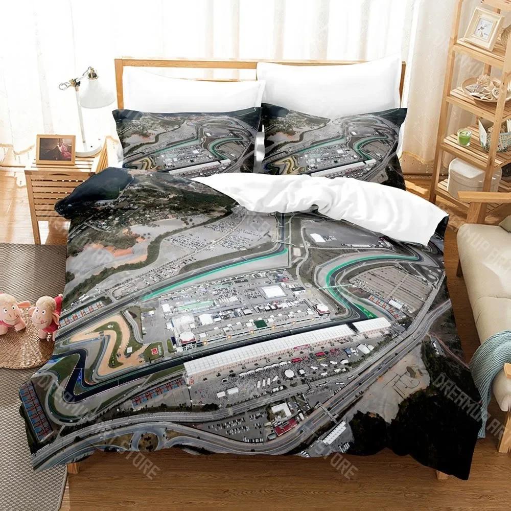 3D Print F1 Race Track Bedding Set Single Twin Full Queen King Size Bed Set Aldult Kid Bedroom Duvetcover Sets 3D  Bed Sheet