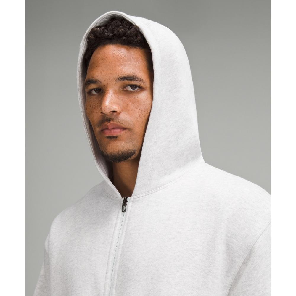 Lululemon Steady State Full Zip Hoodie Heathered Core Ultra Light Grey White