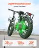 Electric Bike, 250W Folding Electric Bicycle for Adults with 25Ah Large Removable Battery, 36V 25 Km/h Brushless Motor, Up To 70 Km Max Range,