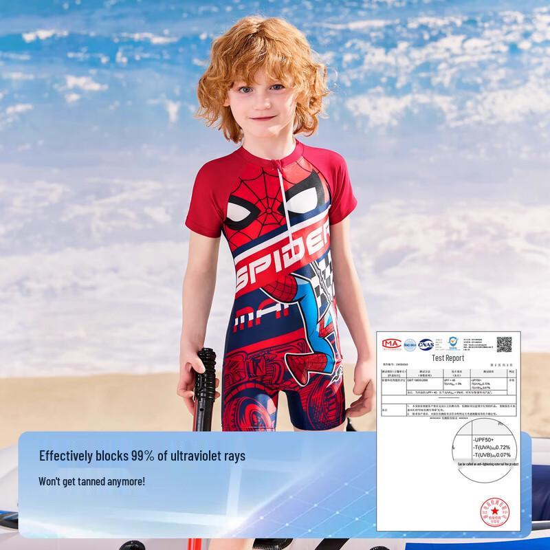 Disney Spider-Man Boys' One-Piece Swimsuit
