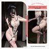 Sexy Bunny Temptation Lace Lingerie Set with Open Crotch Pajama Style.