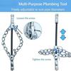 Flex Shaft Sewer Descaling Chain 16MM Dual High Efficiency Metal Chain Pipe Cleaning Tool for School Public Facility Drain Repair