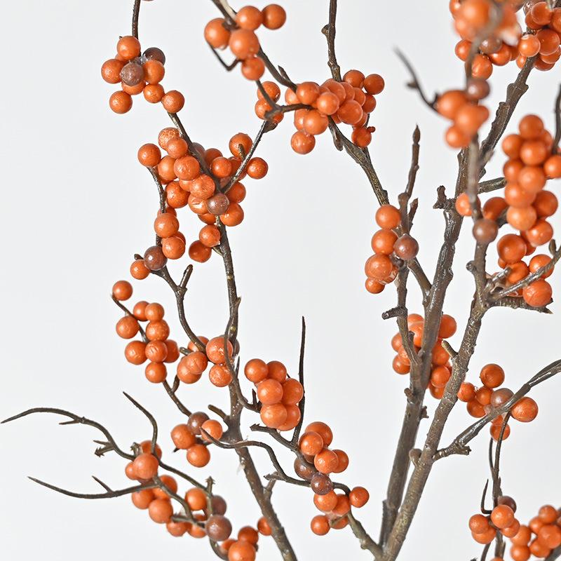 Simulation Dry Burning Flower Series Bean Branch Berry Branch Dried Flower Ins Wind Home Decoration