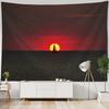 Sea view tapestry, sunrise and sunset wall hanging, aesthetic tapestry, home hanging cloth, living room, bedroom, art decoration