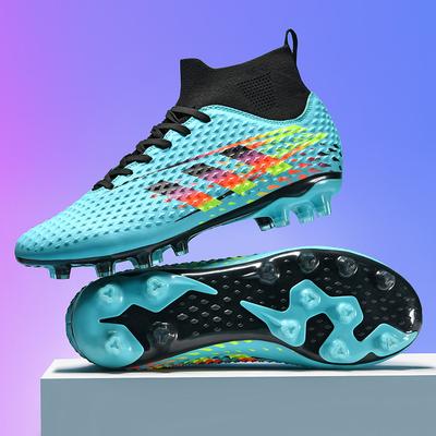 Professional Futsal High-top Breathable Football Shoes Wear-resistant and Non-slip Lawn Football Shoes