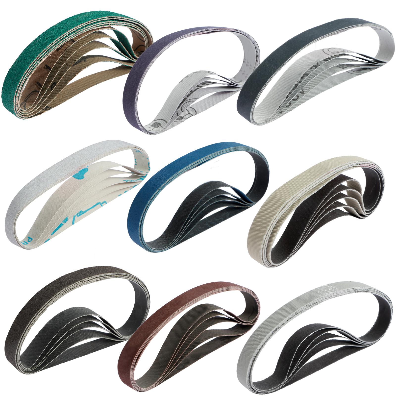 

1/2×18 дюймов сменная шлифовальная лента для заточки ножей зернистостью 80-5000 шлифовальная абразивная лента в ассортименте для металла, дерева, стекловолокна, резины