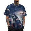 2026 Summer Men's Mieba 3D Printed T-shirt Printed Round Neck Short Sleeve Comfortable Men's Summer Clothing