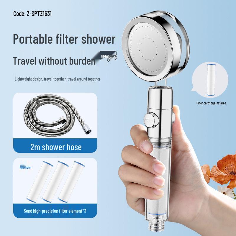 Thailand Portable Filtered Shower Head for Travel and Skin Beautification