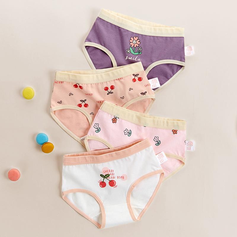 Girls A-Class Pure Cotton Antibacterial Briefs for Toddlers and Kids 140cm (Recommended 40-48 jin)