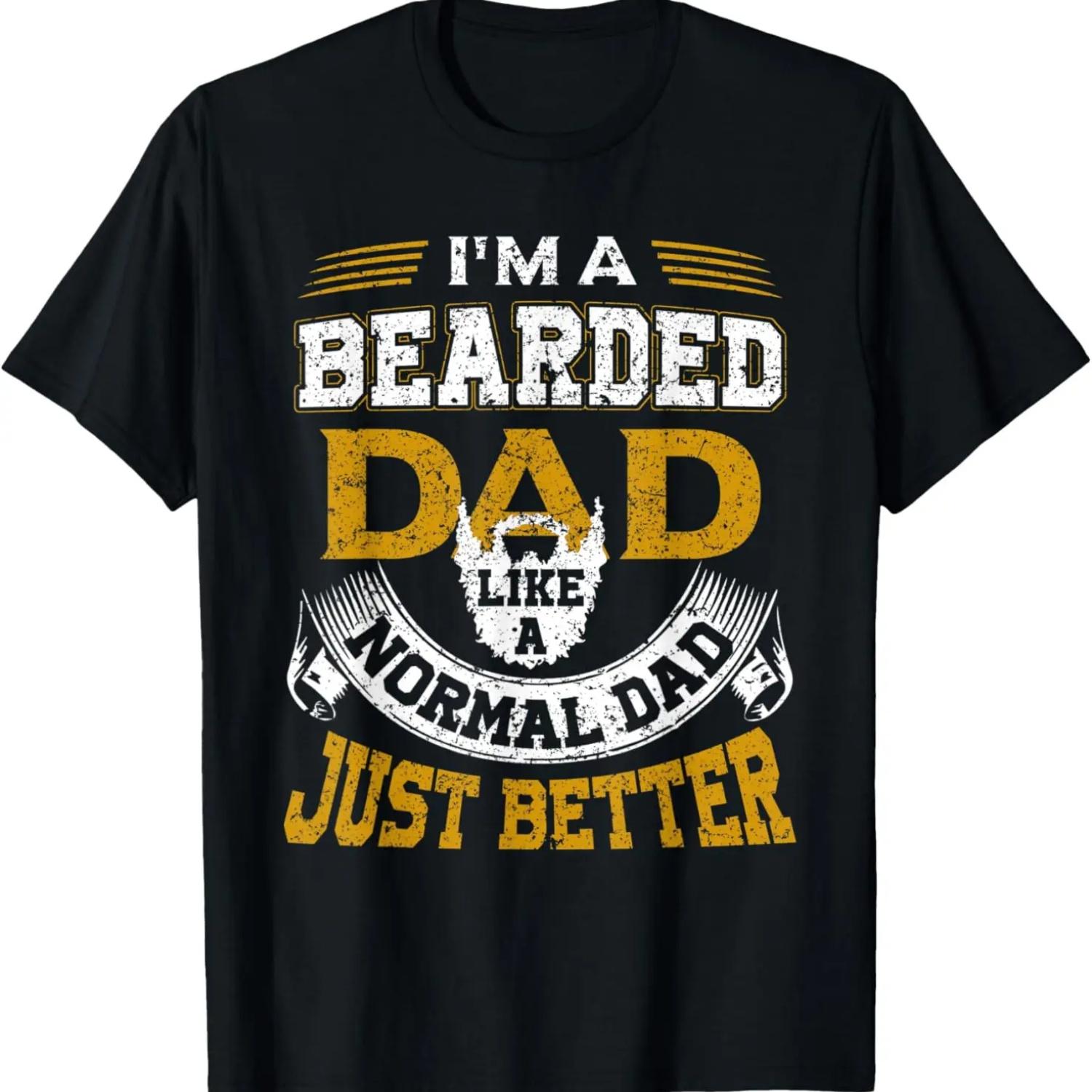 

Bearded Dad Shirt Funny Beard Humor Father s Day Gift Idea T-Shirt S