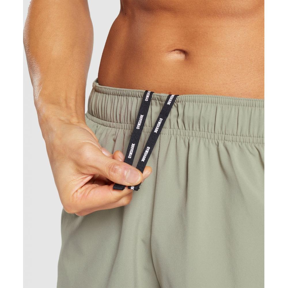 Gymshark Sport 5  Shorts Chalk Green Strength Green A2a8k Ecj3