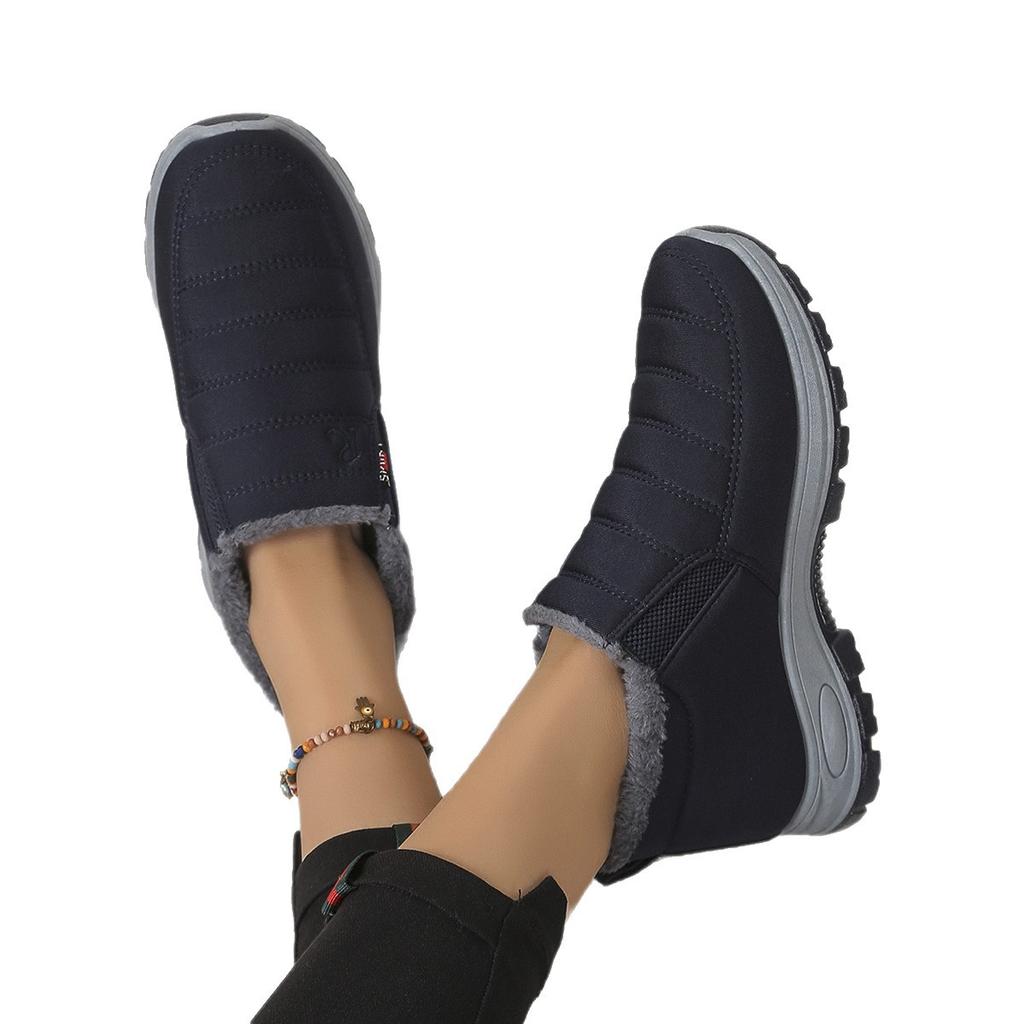 Explosive cotton shoes women's winter shoes children's couple walking shoes piled and thickened for men and women