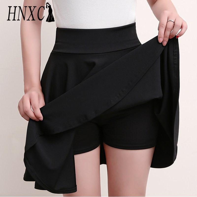 

HNXC 16 цветов Женская мода Повседневная Однотонная с принтом Летняя Весенняя Юбка L