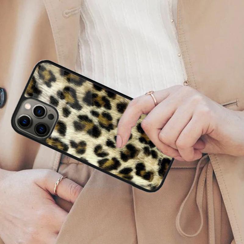 

Leopard Fur (Not Actual Fur) Magnetic Phone Case For APPLE iPhone 17 Air 16 14 13 12 Pro Max 15 Plus Wireless MagSafe Cover iPhone 14