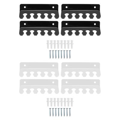 4 Pcs Cable Holder Clip 5 Slots Acrylic Phone Tablet Charging Cord Management Organizer for Desk Wal