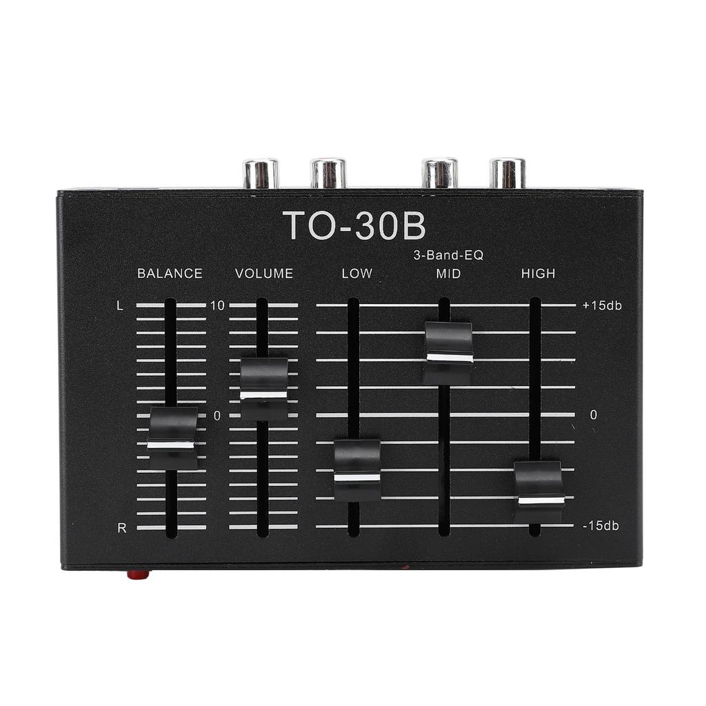 EQ Equalizer Stereo High Medium Low 3 Band Sound Channel Balance Volume Control Preamp