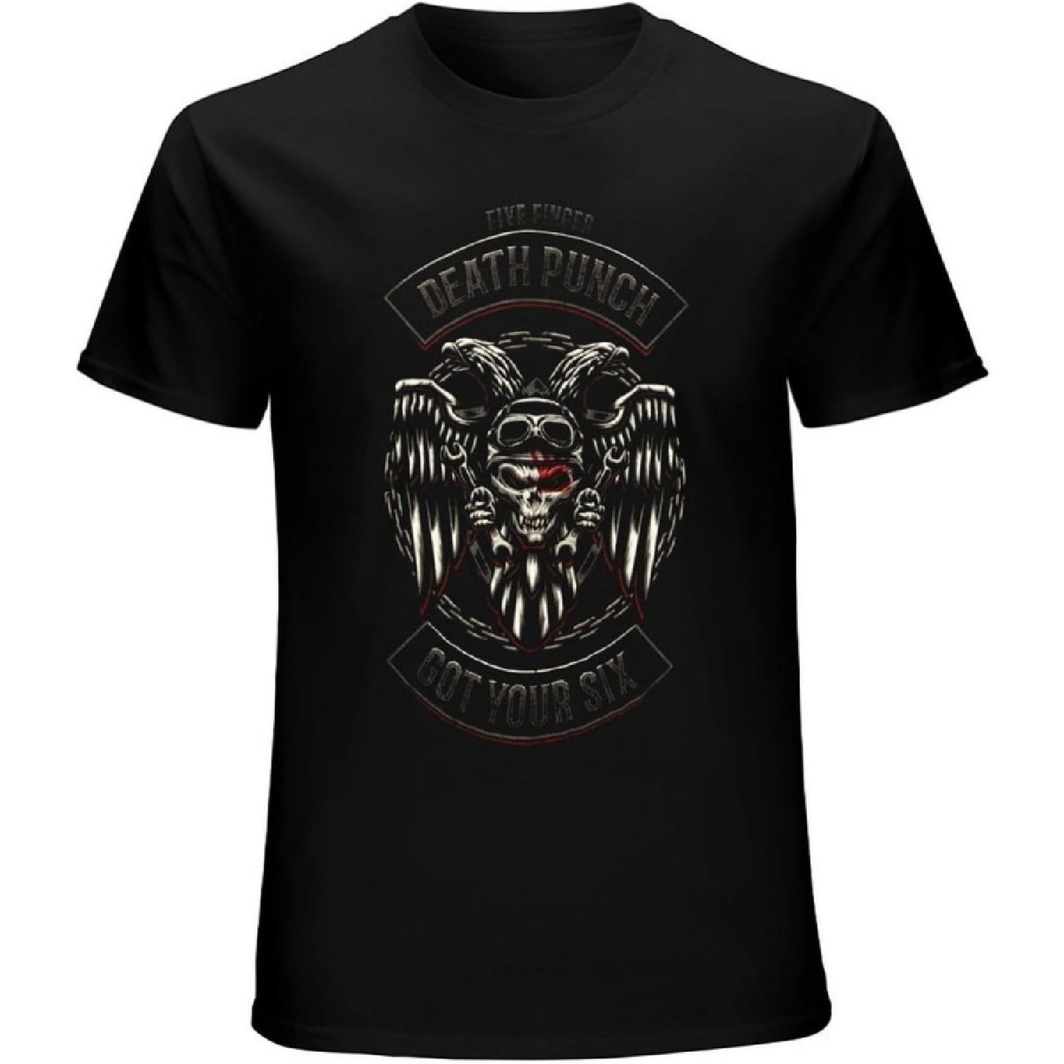 

xhaxhi Men s T-Shirt Five Finger Death Punch, 5FDP Soft Men s Workout Shirt Round Neck Sports T-Shirt for Men Breathable(8) XXXXXL різнокольоровий