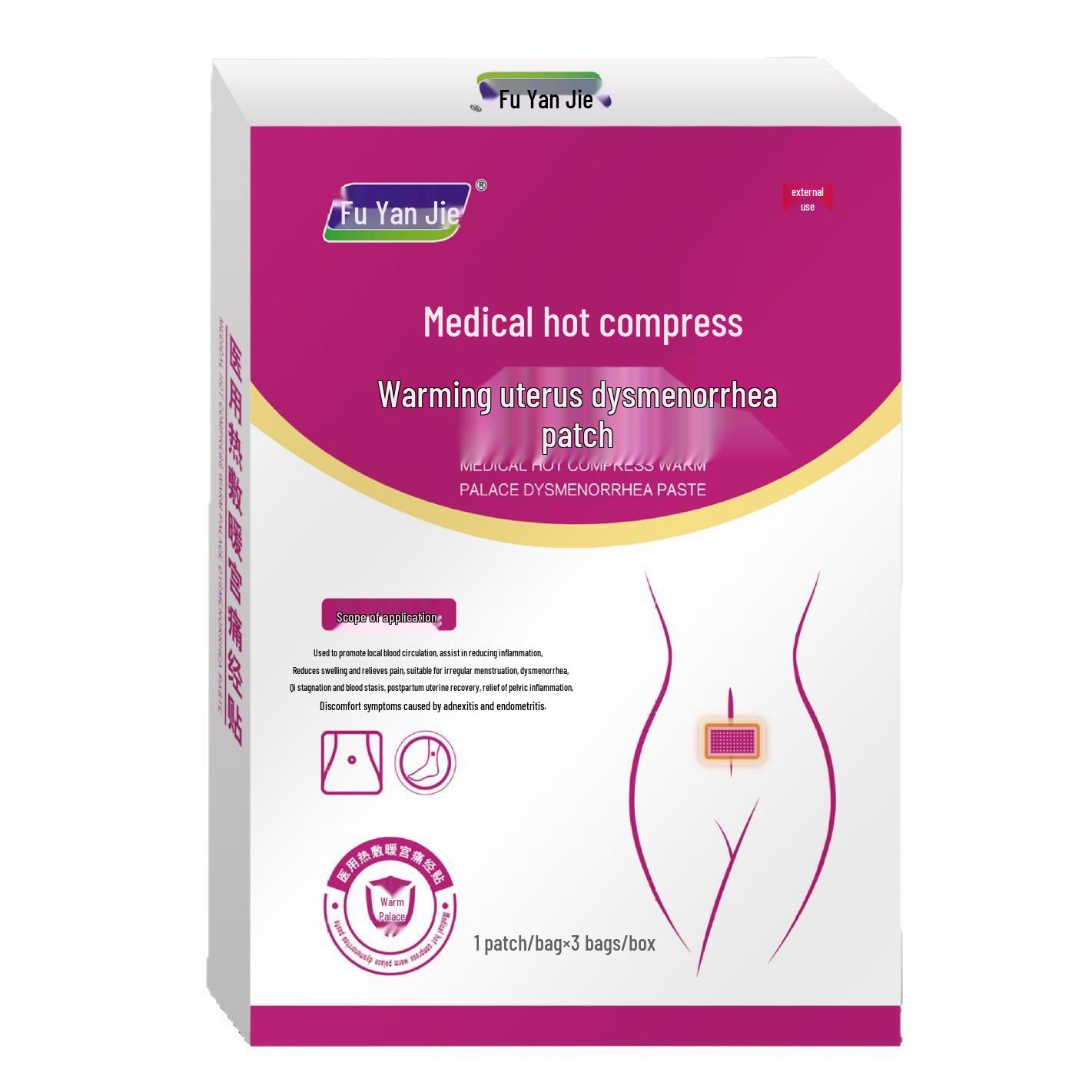 

Medical Hot Compress Patch: Warm Uterus, Enhance Blood Circulation, Relieve Irregular Menstruation and Dysmenorrhea, Anti-inflammatory.