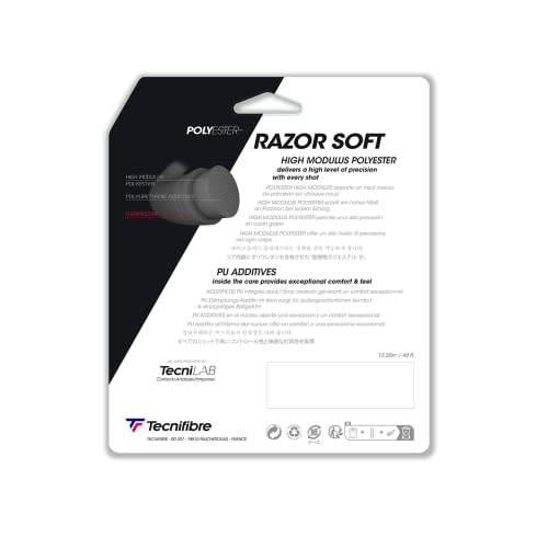 Tecnifibre RAZOR SOFT 120 Tennis String (Single Ply, 04GRAS120N)
