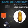 2023 Moto Turn Signal Light 12V Flowing LED Indicator Bright Signal Light, Daytime Running Lights Brake Lights for Motorcycle