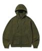 Trillion Domingo Pigment 2-Way Sweat Hoodie Zip-Up (Khaki)