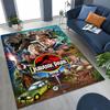 Classic Jurassic Park Dinosaur Movie Tyrannosaurus Rex Rug for Bedroom Living Room Sofa Home Doormat Decor,Non-slip Floor Mat