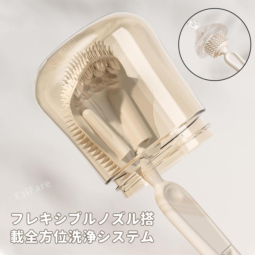 EsiFare Baby Bottle Sponge and Bottle Brush, Portable Bottle Drainer, Foldable Water Bottle Drying Rack, Easy To Clean, Detergent Refill Bottle,