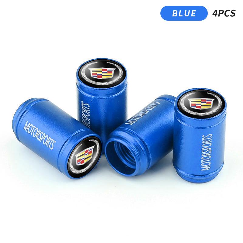

4Pcs Car Wheel Hub Valve 3D Metal Dustproof Tire Valve Cap for Cadillac ATS BLS CT4 CT6 CTS ESCALADE STS XLR XT4 XT5 XTS SLS