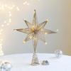 Luminous Christmas Tree Toppers Star LED Christmas Tree Decoration  New Year