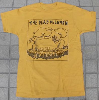 The Dead Milkmen Big Lizard In My Back Yard Maglietta Oro Cotone UU1029