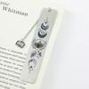 2025 Moon Pattern Book Mark Personalized Stainless Steel Book Loves Stationery Page-Marking Embellished Book Accessory