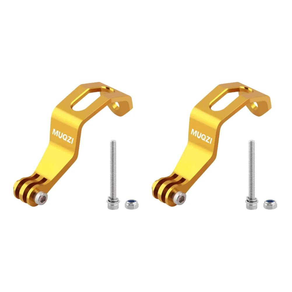 Portable Aluminum Alloy Bicycle Front Light Mount Bracket Adjustable Folding Bike Fork Holder for Brompton and Other Bikes