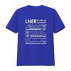 LNER Class A Locomotive Train T Shirt Unisexs Blueprints Birthday  vintage Washed Breathable streetwear Stretched Soft